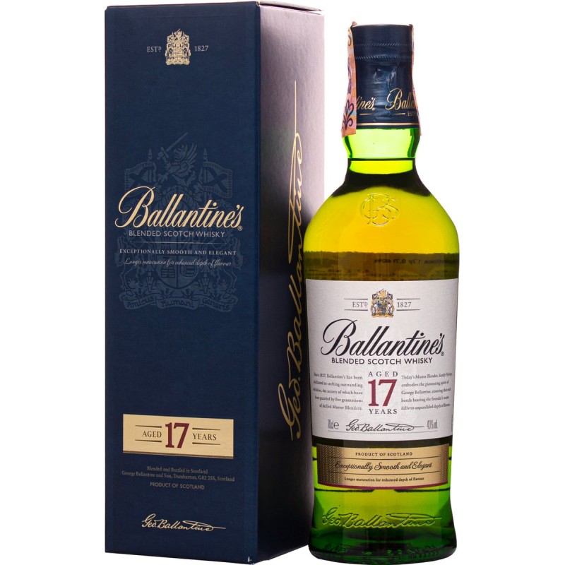 Ballantines 17YO Whisky 40% 0,7l (kartón)