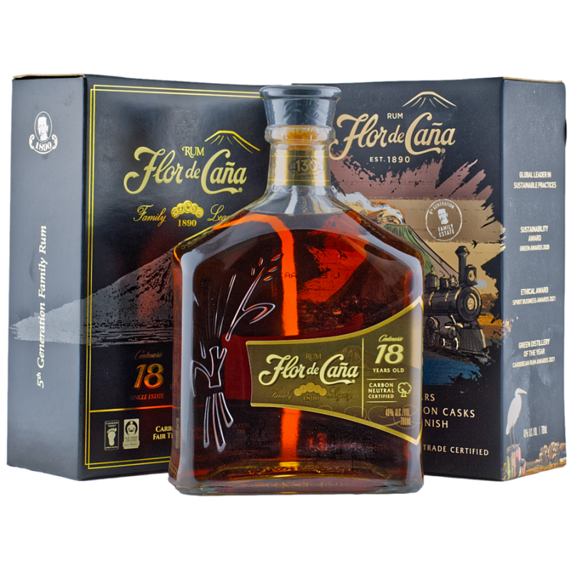 Flor de Cana Centenario Rum 18y 40% 0,7 l (kartón)