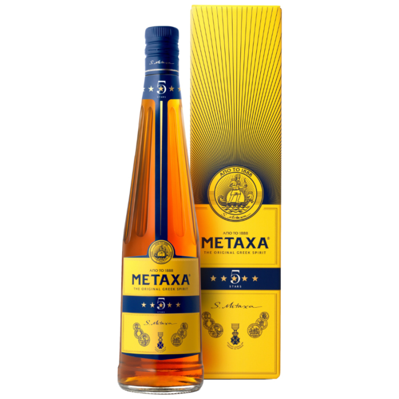 Metaxa 5* 38% 0,7 l (kartón)