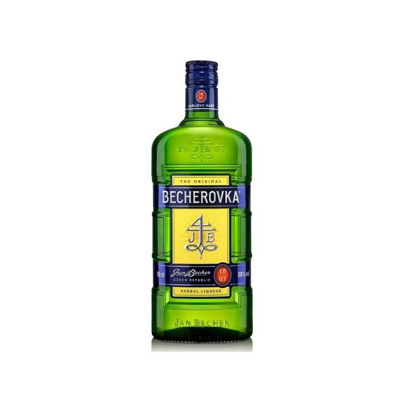 Jan Becher Becherovka 38% 0,5l (čistá fľaša)