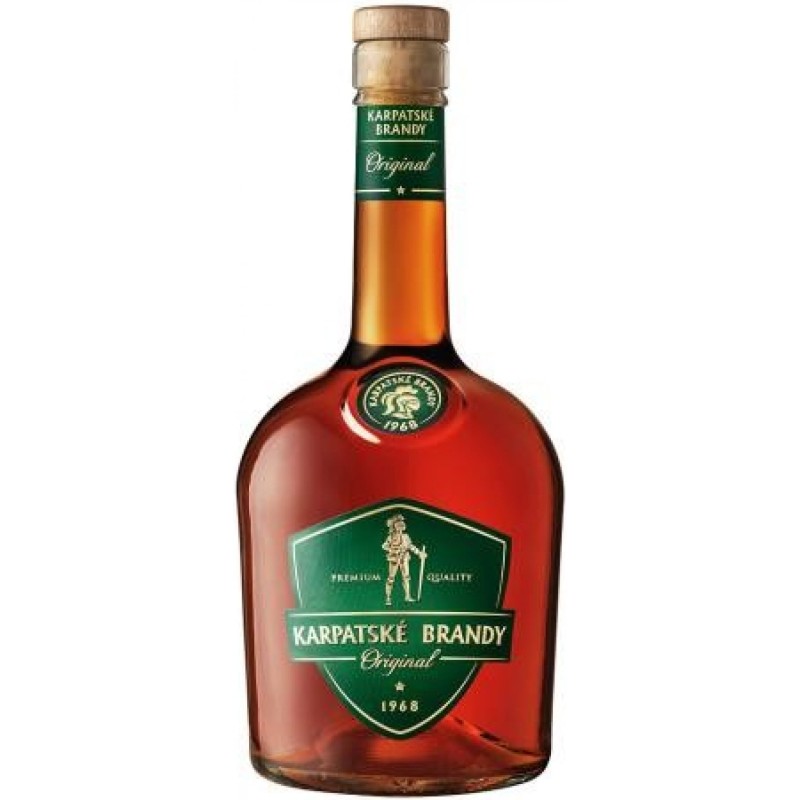 Karpatské Brandy Originál 36% 0,7 l (čistá fľaša)