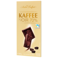 Maitre Truffout horká čokoláda s kávou 100g