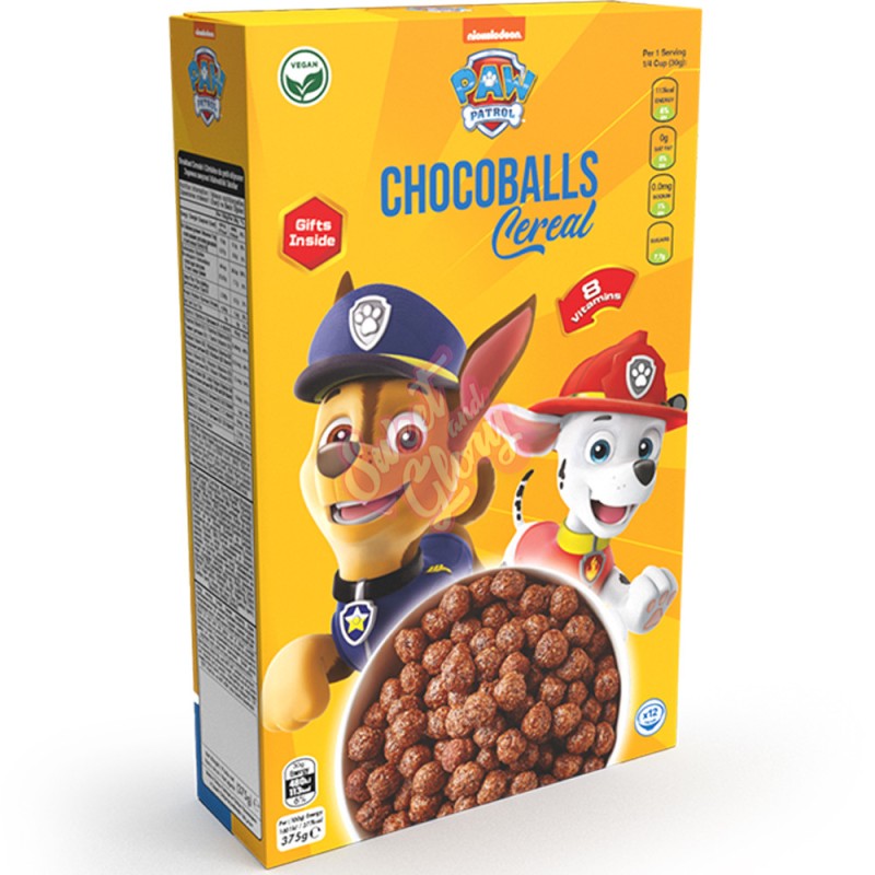 Paw Patrol Čokoládové cereálie 375g