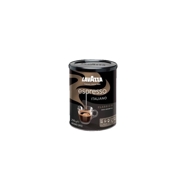 Lavazza Espresso, mletá káva v dóze 250g