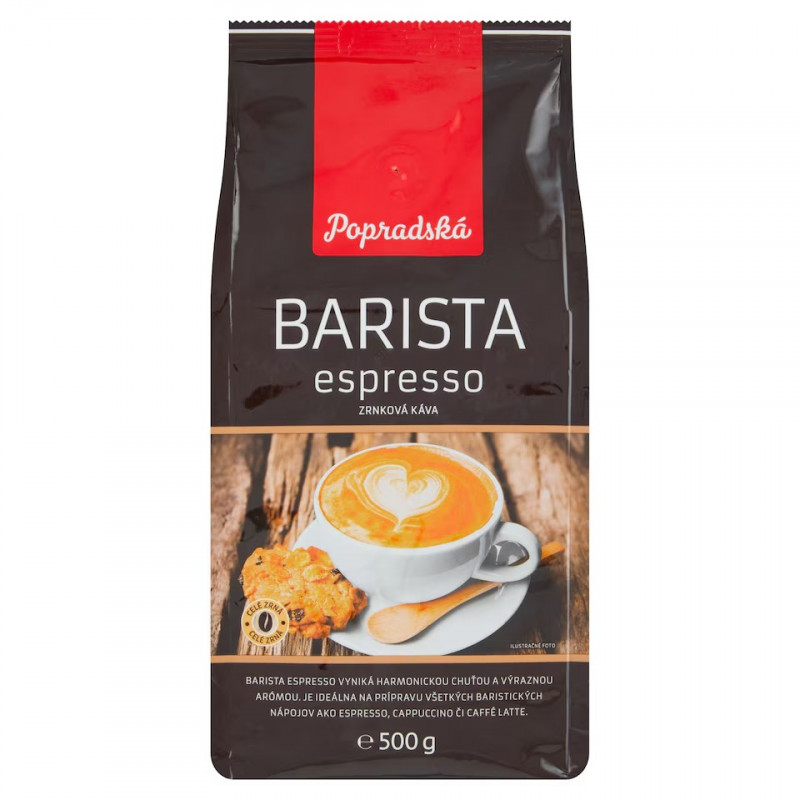 Popradská Zrnková káva BARISTA espresso 500 g