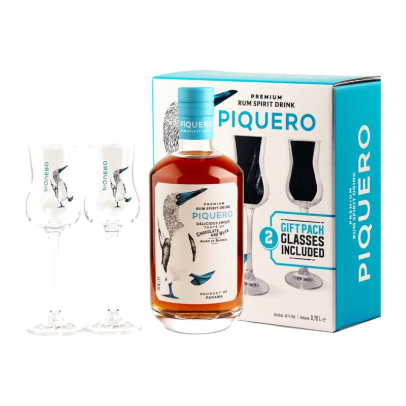 Piquero 40% 0,7 l (darčekové balenie 2 poháre)