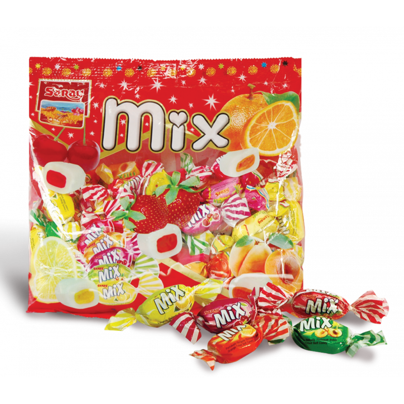 MIX mäkké cukríky s ovocnými príchuťami 250g