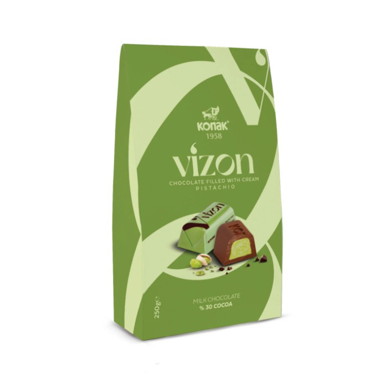 VIZON Pralinky s pistáciovou náplňou 250g