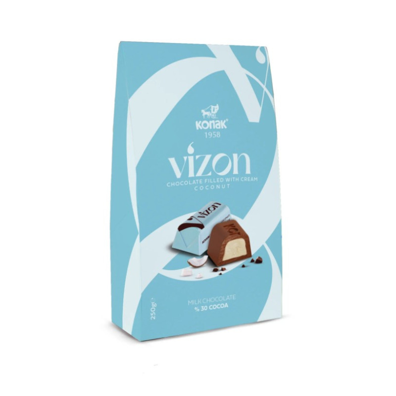 VIZON Pralinky s kokosovou náplňou 250g