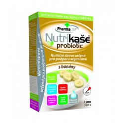 PHARMALINE Nutrikaša probiotic s banánmi 3x60 g