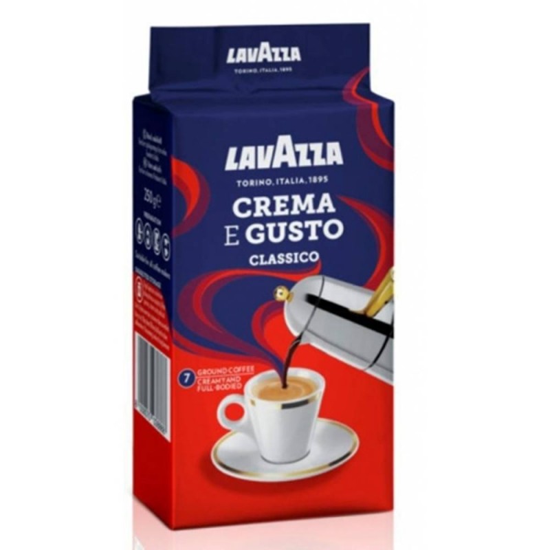 Lavazza Crema e Gusto mletá káva 250 g