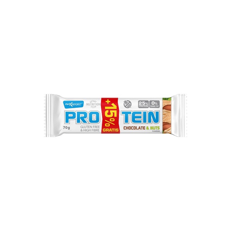 Maxsport Protein bar 70g čokoláda a orech