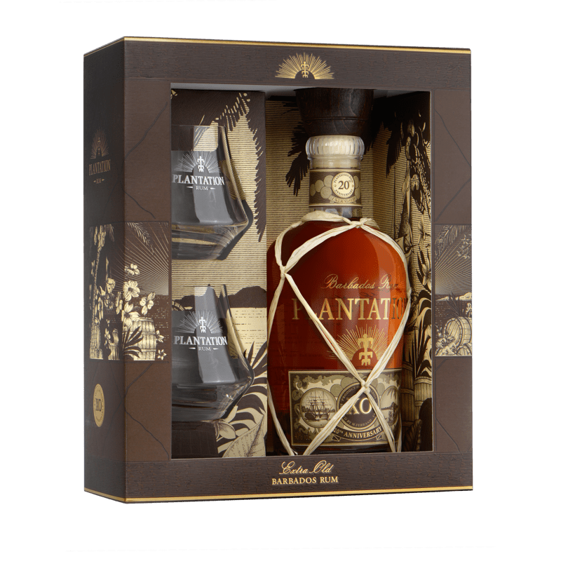 Plantation XO 20th anniversary 40% 0,7 l (dárčekové balenie 2 poháre)