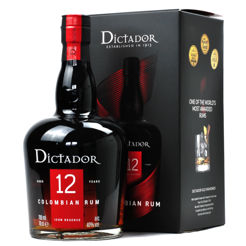 Dictador 12y 40% 0,7 l (kartón)