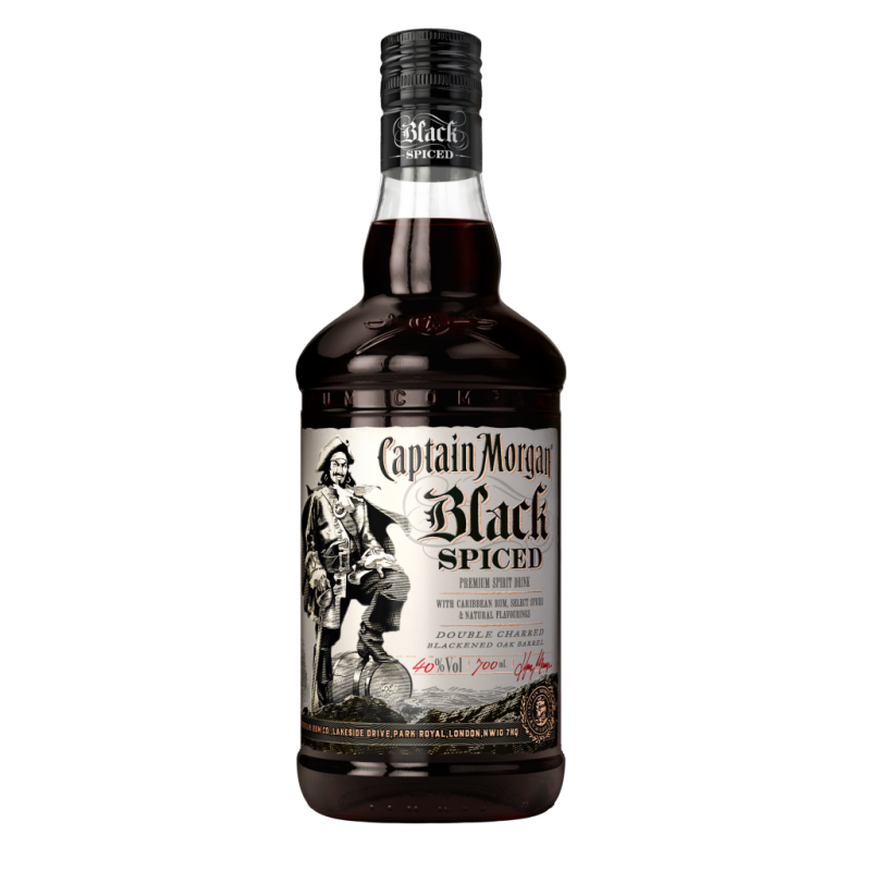 Captain Morgan Black Spiced 40% 0,7l (čistá fľaša)