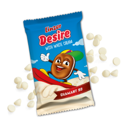 LINZER plnený bielym krémom...
