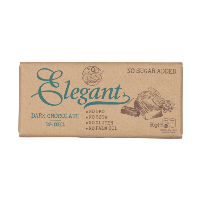 ELEGANT Horká čokoláda bez cukru 50g